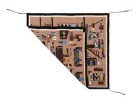 Navajo Pictorial Weaving / Rug, Trading Post