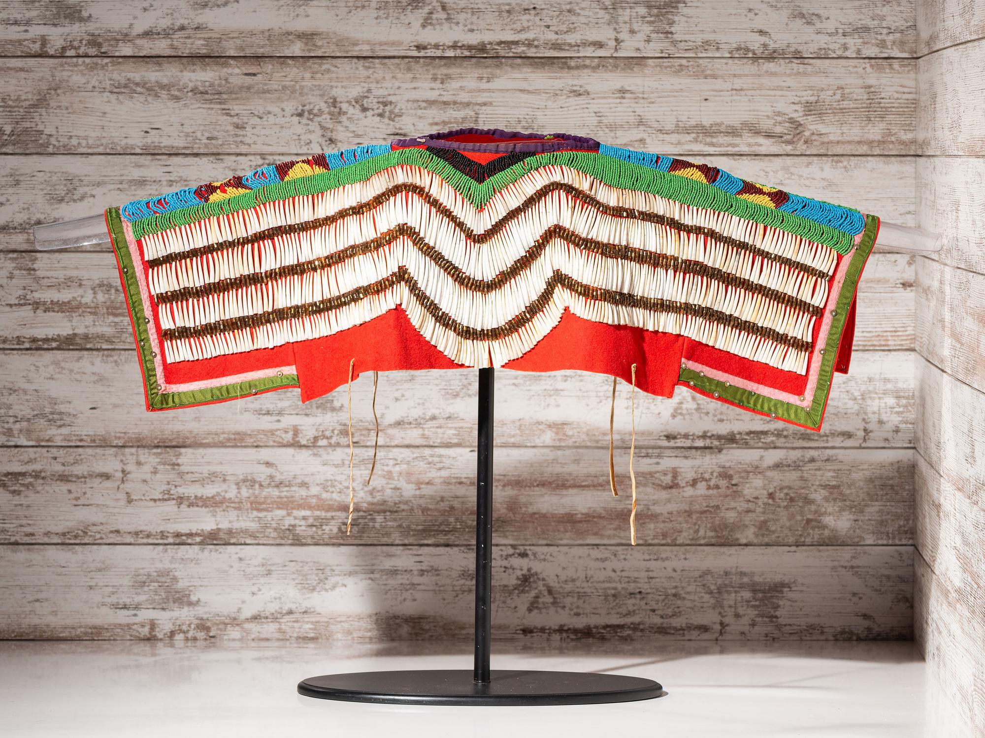 Nez Perce Dentalia Shell Dress Yoke