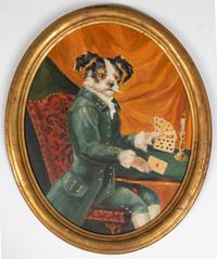 A Group of Twelve Dog Paintings