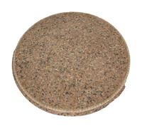 A Cast Iron Base Table with Stone Inset Concrete Top