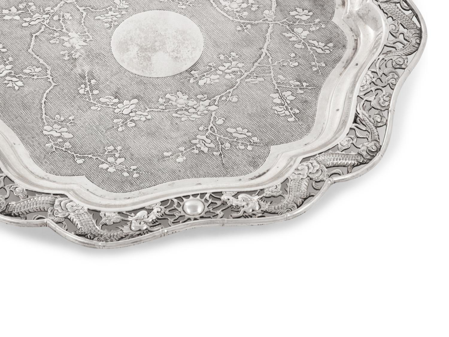 A Chinese Export Silver Salver