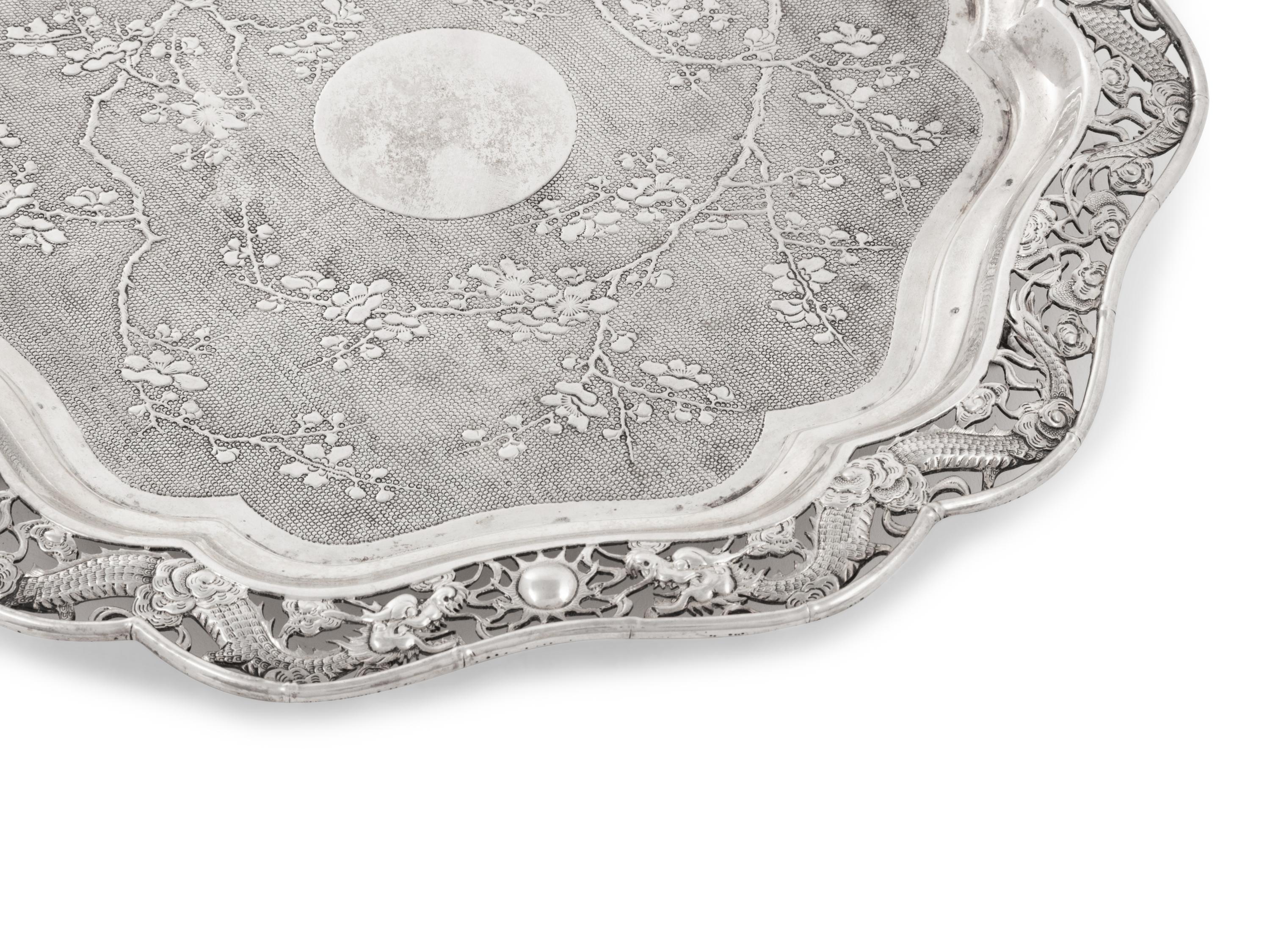 A Chinese Export Silver Salver
