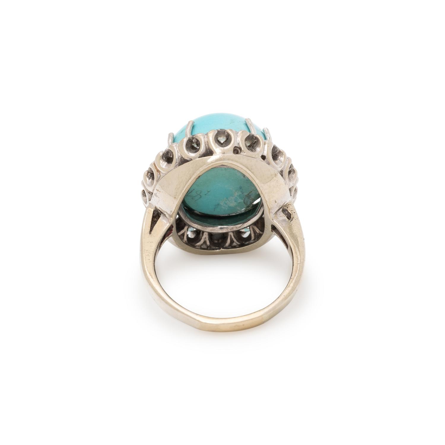 TURQUOISE AND DIAMOND RING