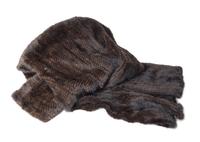 A Knitted Mink Throw 5 feet 8 inches x 4 feet 1 inch. — 20TH CENTURY
