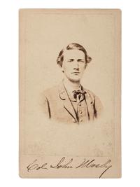 [MOSBY, JOHN S. (1833-1916)]. CDV of Mosby in major's uniform. New York: E. & H. T. Anthony, n.d.