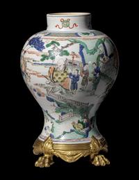A Chinese Famille Verte Porcelain 'General' Jar, Jiangjunguan