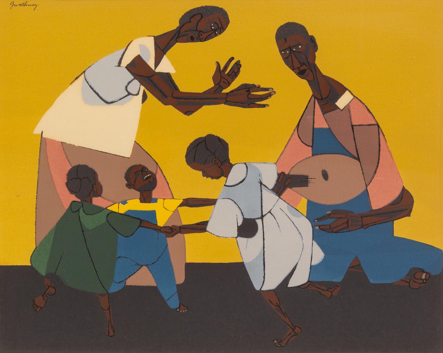 Robert Gwathmey, (American, 1903-1988), Ring-Around-A-Rosy, 1949