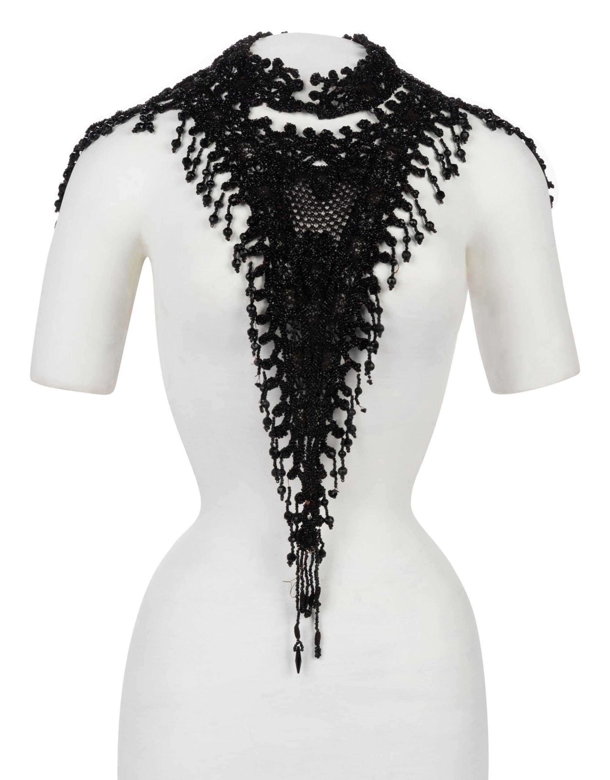 Collection of Four 19th Century Pieces; Three Capes & One Beaded Collar, 1880-1890s