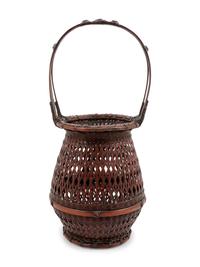 A Japanese Bamboo Flower Arranging Basket
