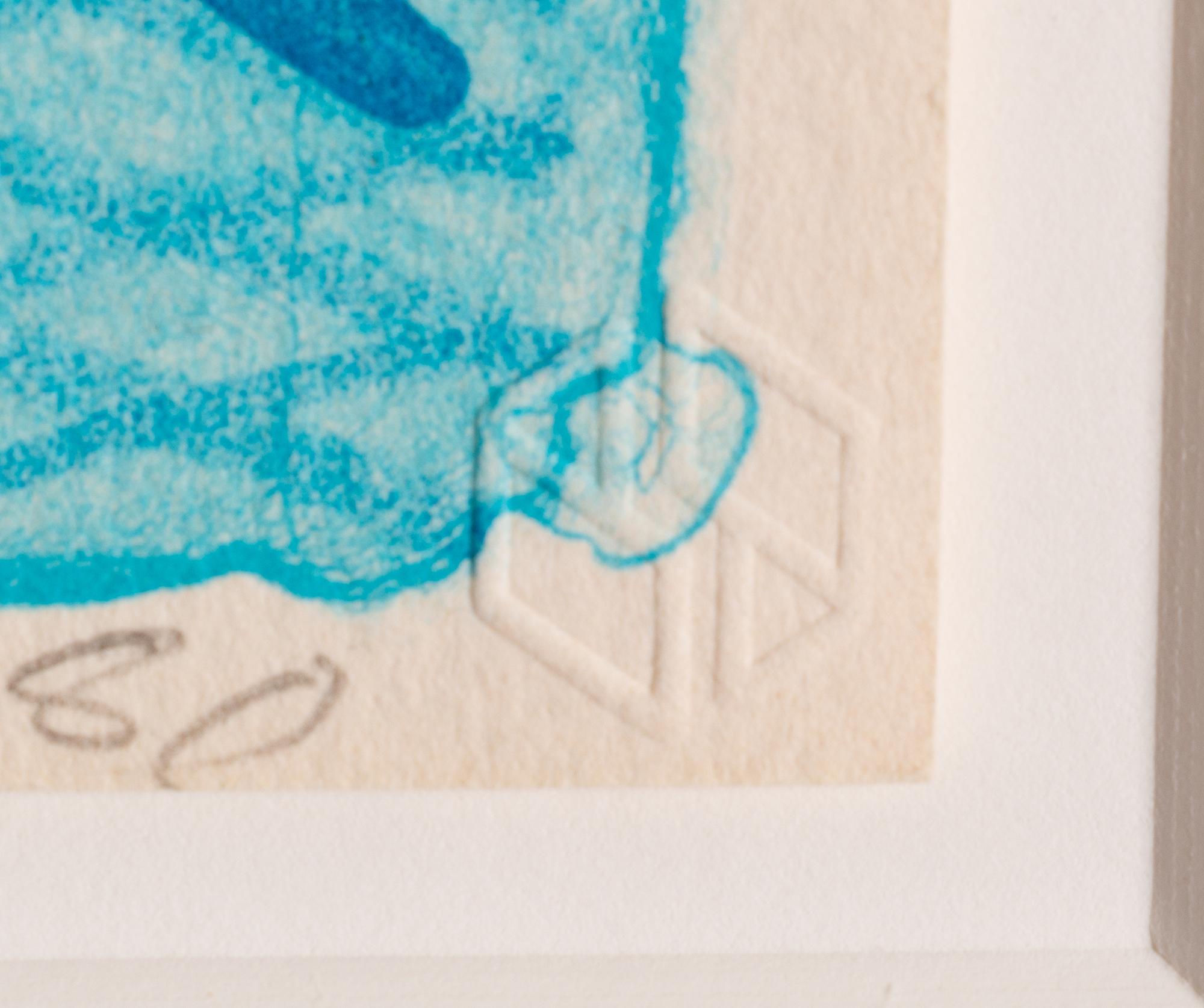 Pool Made with Paper and Blue Ink for Book