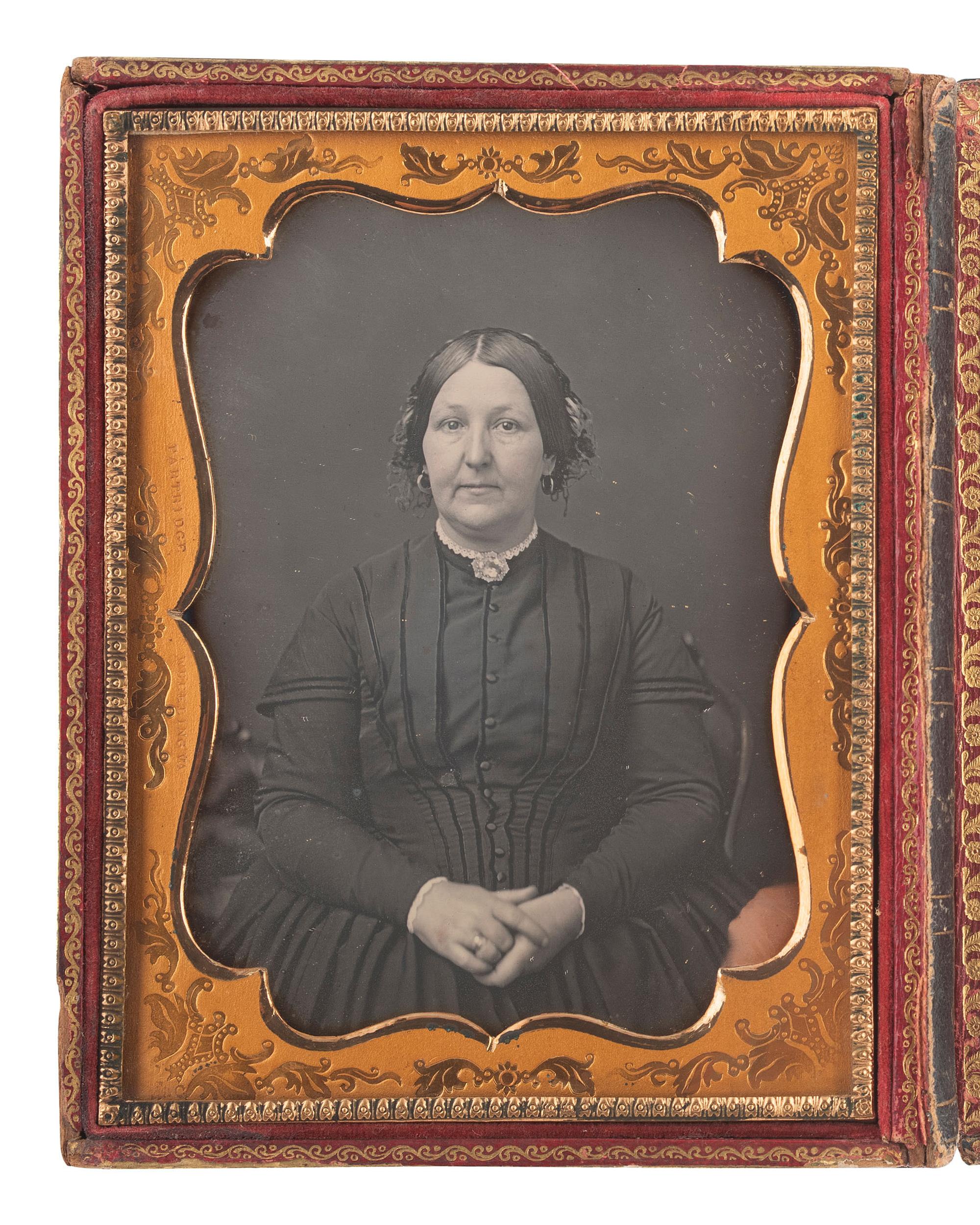 [EARLY PHOTOGRAPHY]. 9 half plate daguerreotypes featuring husbands and wives.