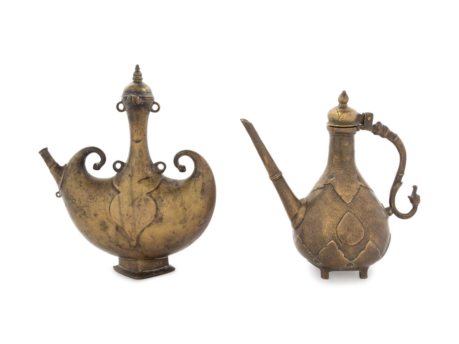 Two Indian Brass Vessels