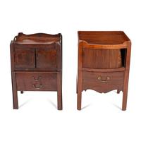 A Group of Two Georgian Mahogany Commodes