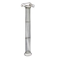 A Pair of Wrought Iron Columns 24" W x 16" D x 98.5" H — France, Mid-20th Century