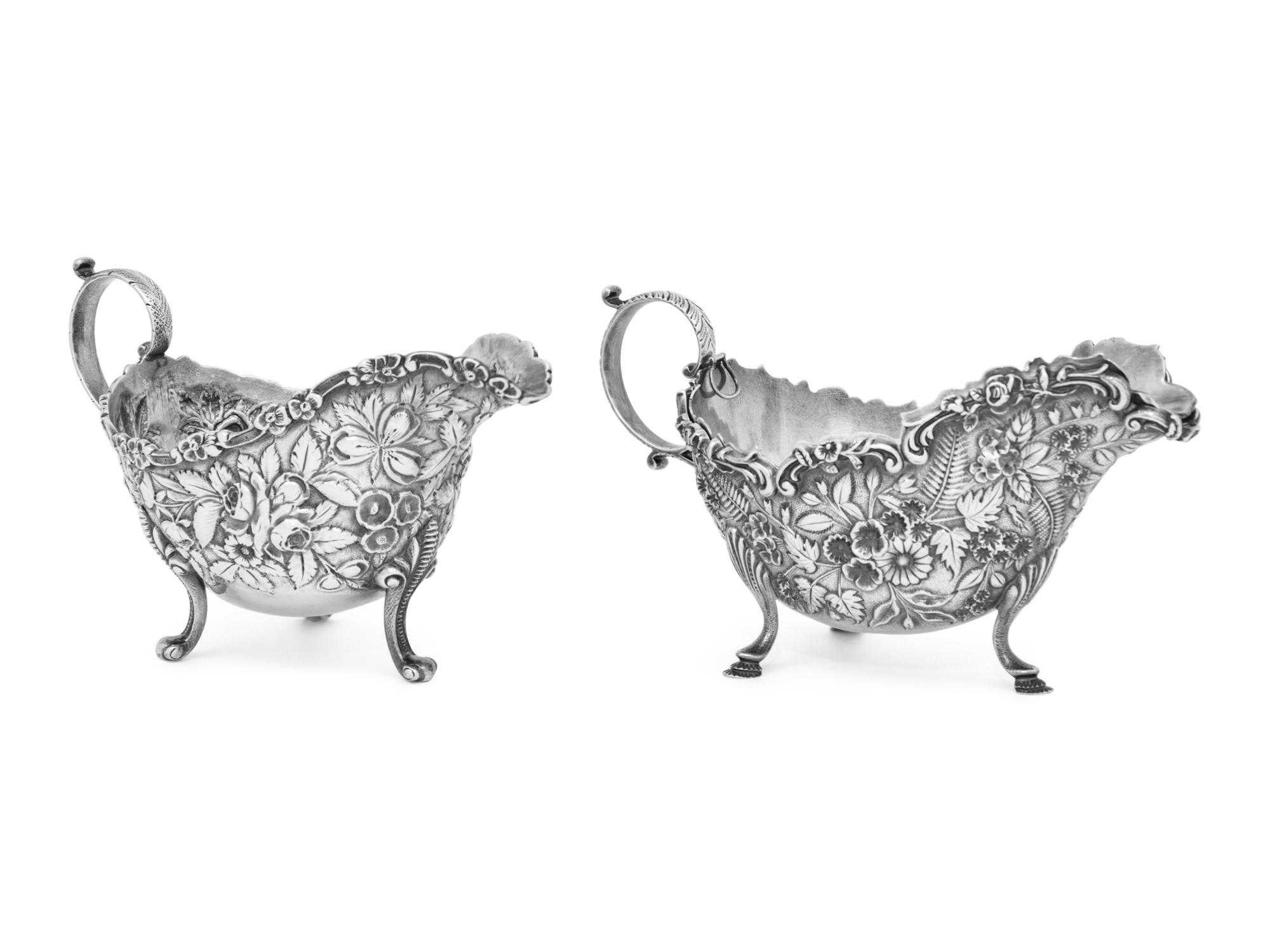 Two American Silver Sauce Boats