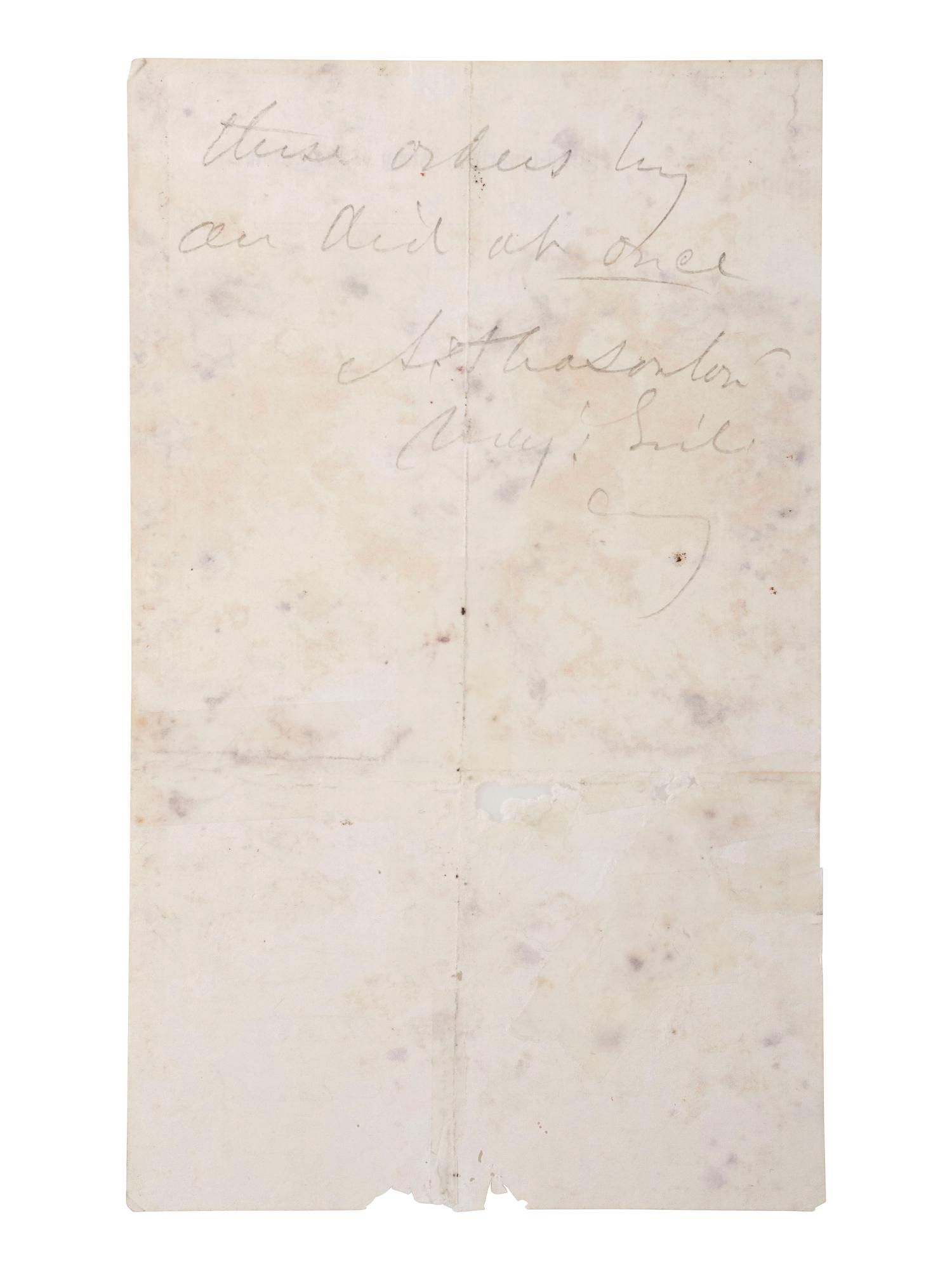 [CIVIL WAR]. PLEASONTON, Alfred. ALS as Major General, to Lt. Col. Smith. Headquarters, Army of the Potomac, 7 November 1863, regarding movements affecting the Union victory at Rappahannock Station.