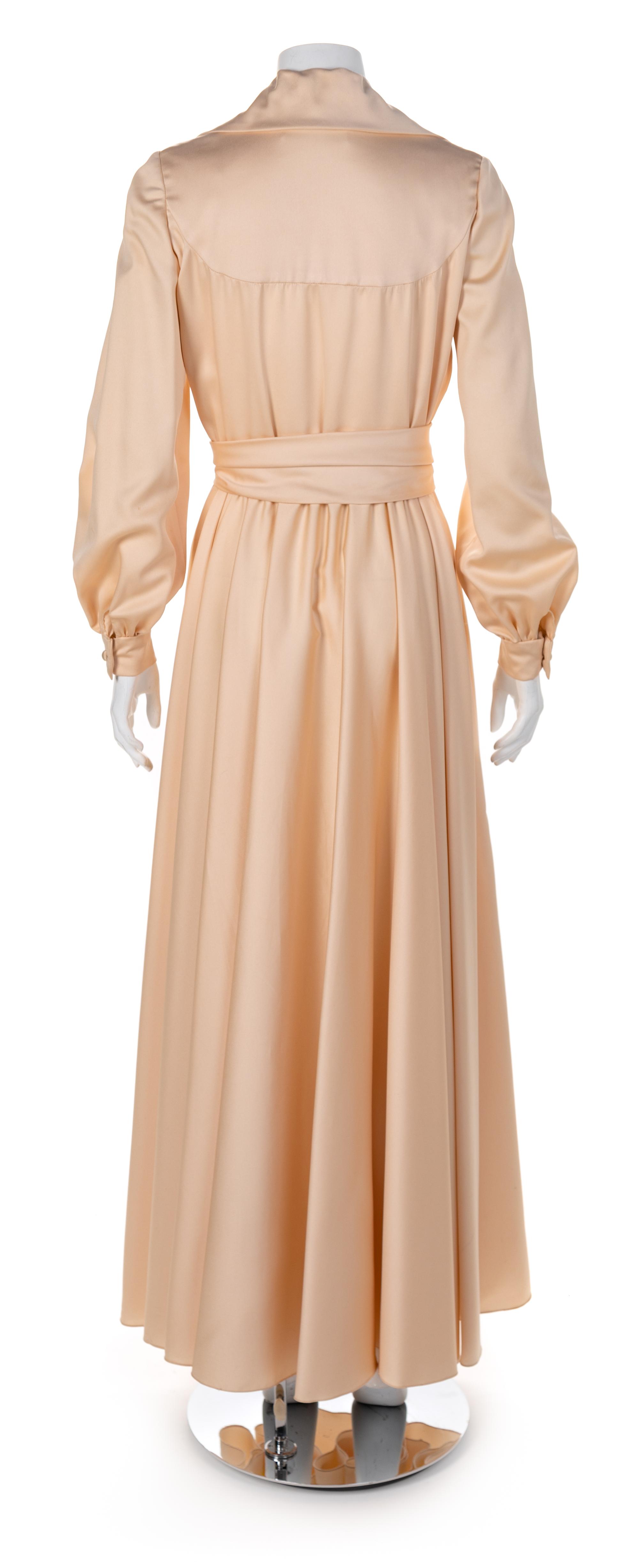 Oscar de la Renta Cream Dress, 1970s