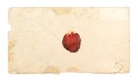 (RELIC) FOUNDING FATHERS. Locks of hair of Washington, Hamilton, Jackson and Talleyrand. w/letter of pres. fr. James Hamilton, 1865.