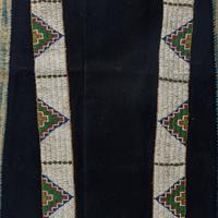 Sioux Trade Wool Leggings, with Beaded Hide Strips