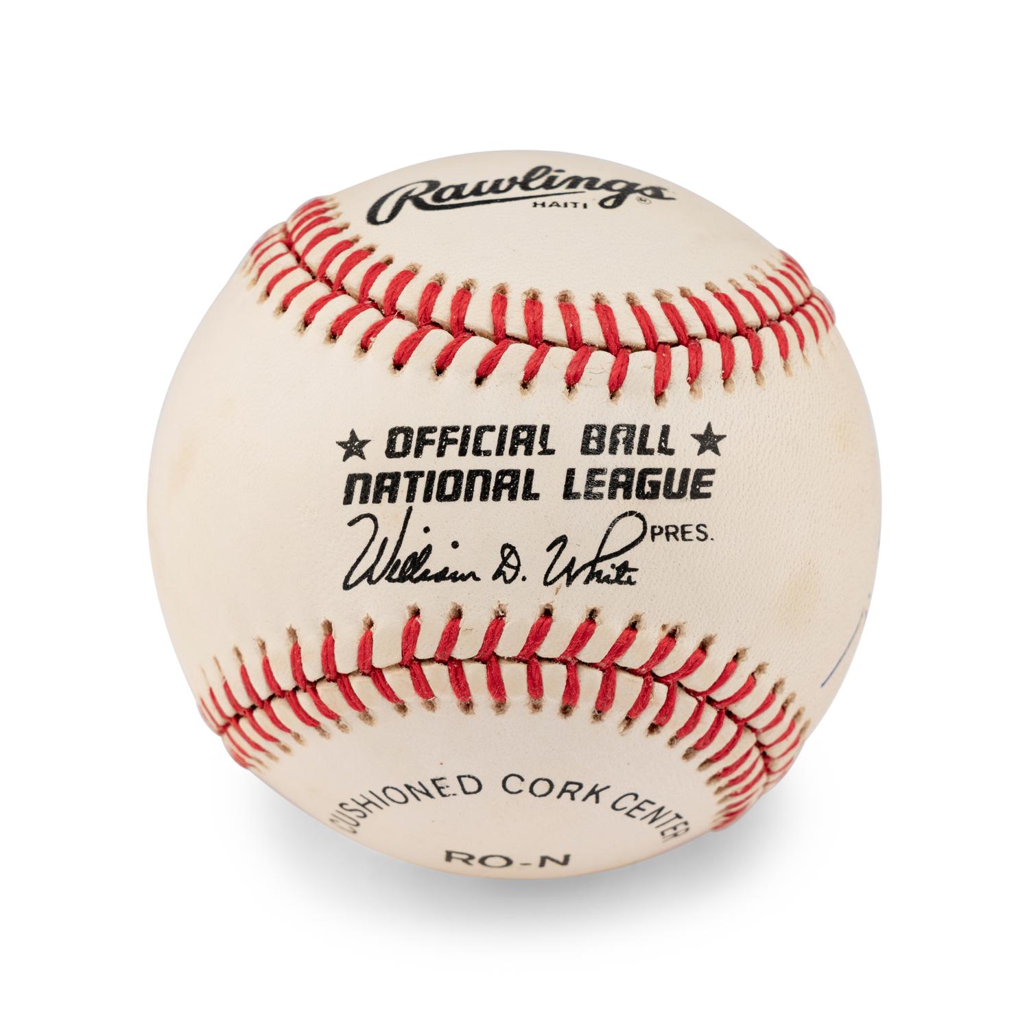 A Harry Caray Single Signed Autograph Baseball