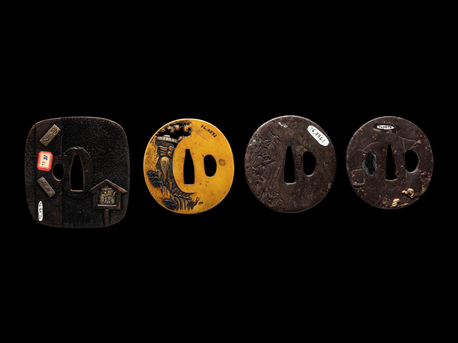 Four Japanese Metal Tsuba