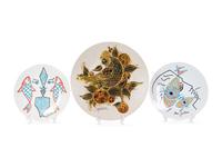 Two Jean Cocteau Plates and a Bjorn Winblad Charger