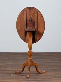 A Federal Carved Mahogany Tilt-Top Candlestand