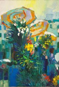 Flowers and Beach Umbrella, 1963