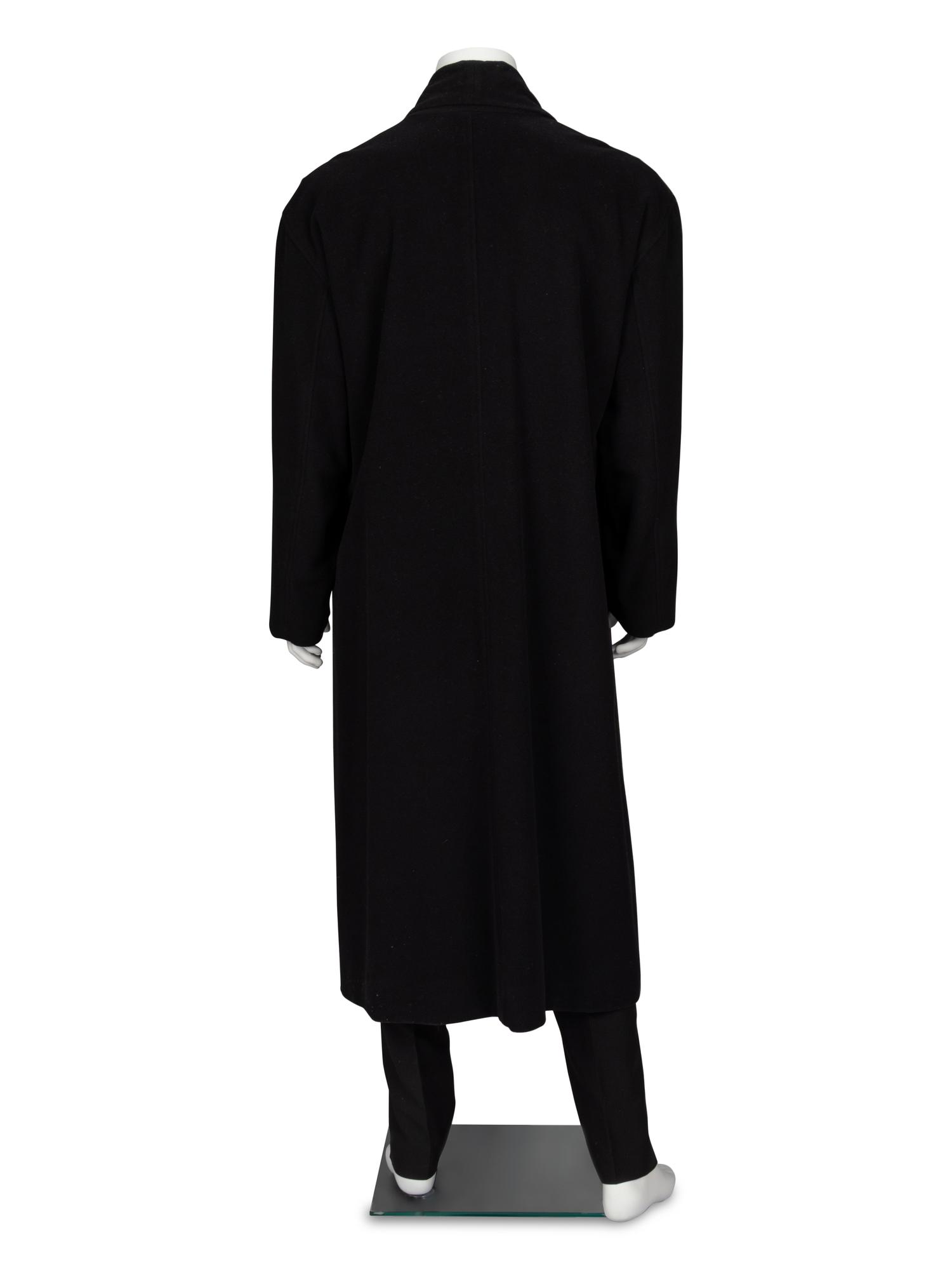 Issey Miyake, Shawl Collar Black Wool Coat