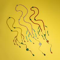 Three Chinese Court Necklaces, Chaozhu, Late 19th-Early 20th Century — 清晚期 水晶、料器朝珠三挂