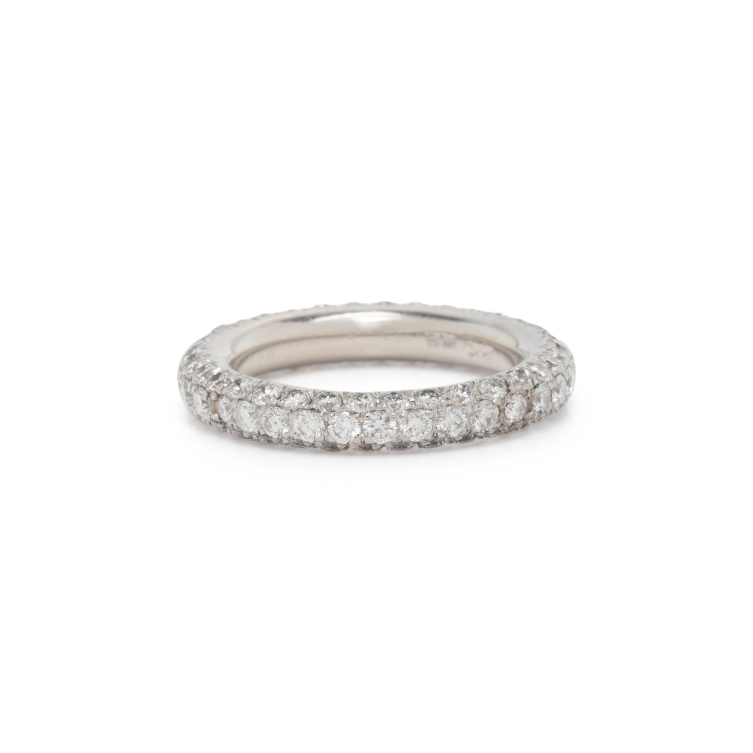 DIAMOND AND WHITE GOLD BAND