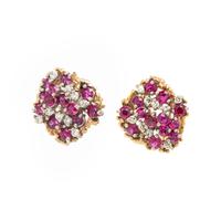 RUBY AND DIAMOND EARRINGS