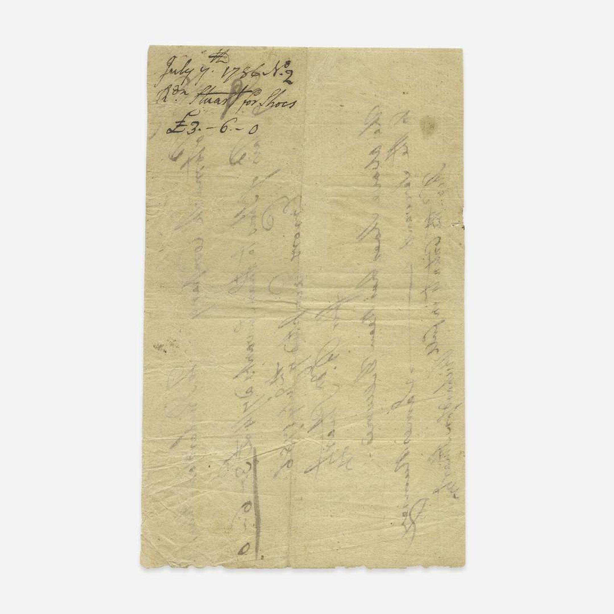 [Presidential] Washington, George Group of 2 Documents Relating to The Potomack Company