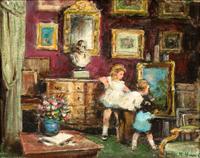 Children in a Salon