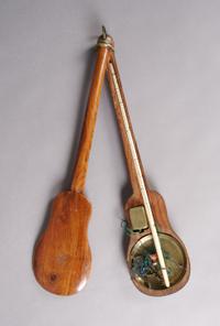 An English Ivory and Brass Balance Scale, Length overall 13 5/8 inches.
