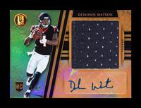 A 2017 Panini Gold Standard Deshaun Watson Jumbo Patch Signed Autograph Rookie Card (23/49)