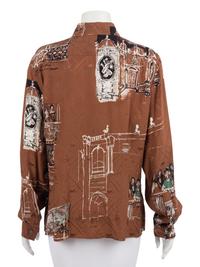 Five Hermès Tops: Three Shirts, One Sweater & One Top