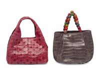 Two Nancy Gonzalez Crocodile Handbags