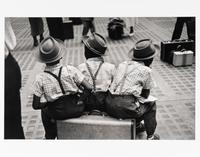 Ruth Orkin (1921-1985) Three Boys on a Suitcase, Penn Station, New York City, 1947