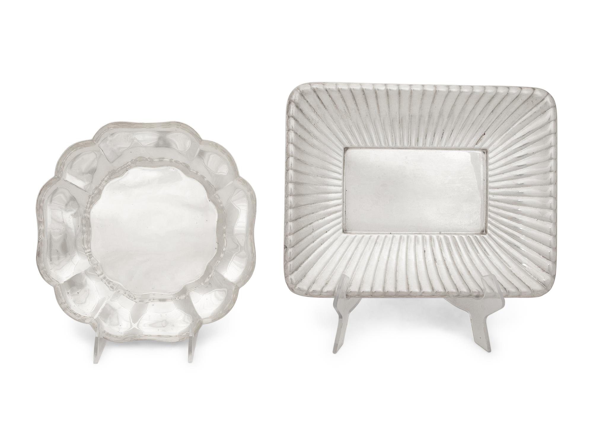 Two American Silver Serving Dishes