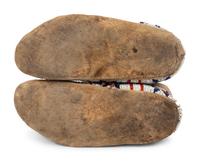 Sioux Beaded Hide Moccasins