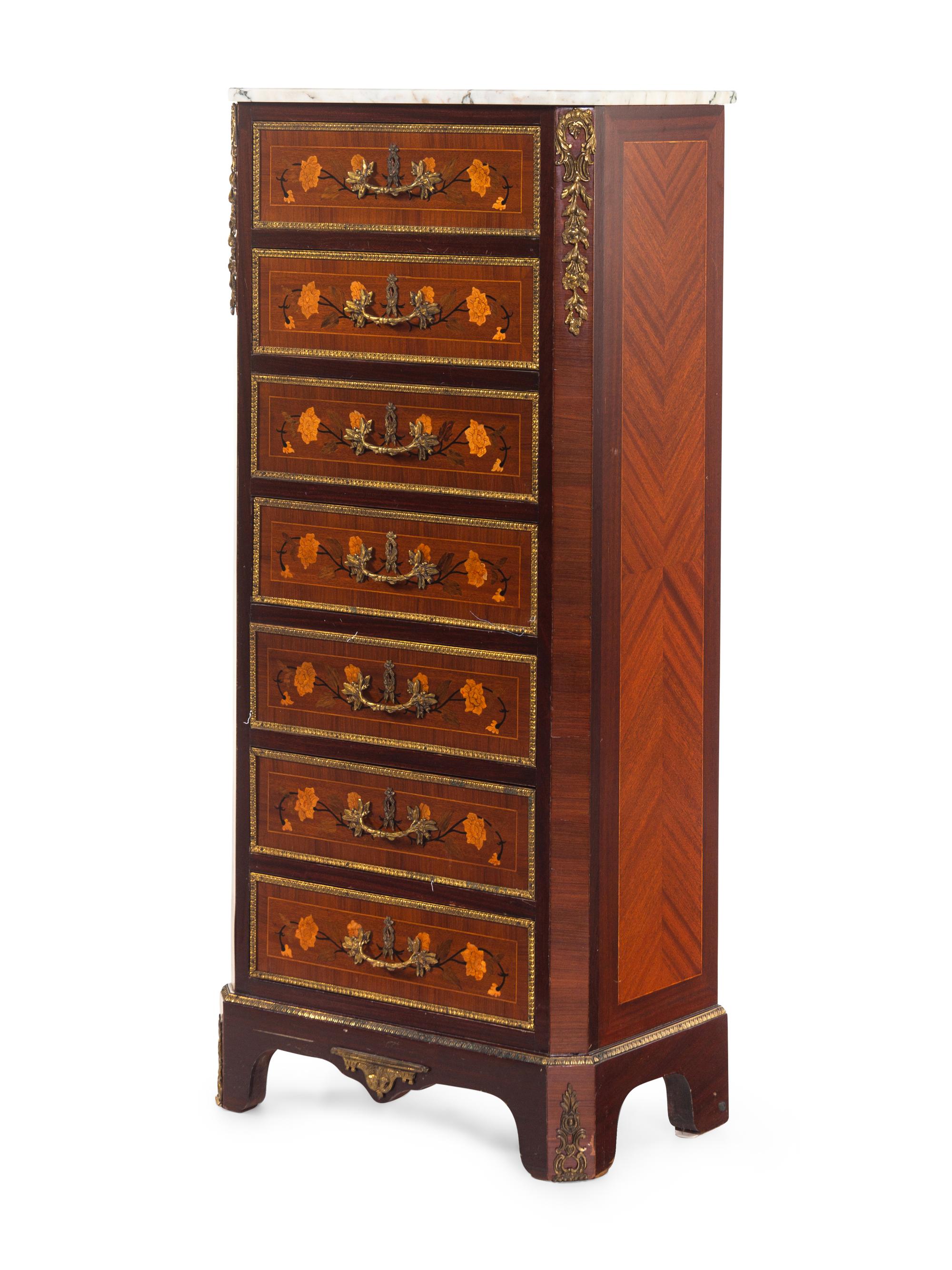 A Napoleon III Style Marquetry Semainier
