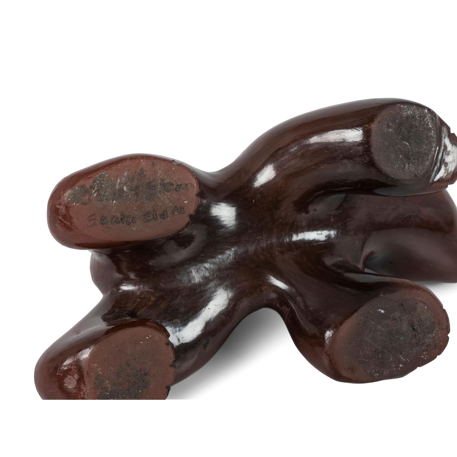 A Santa Clara Redware Bear