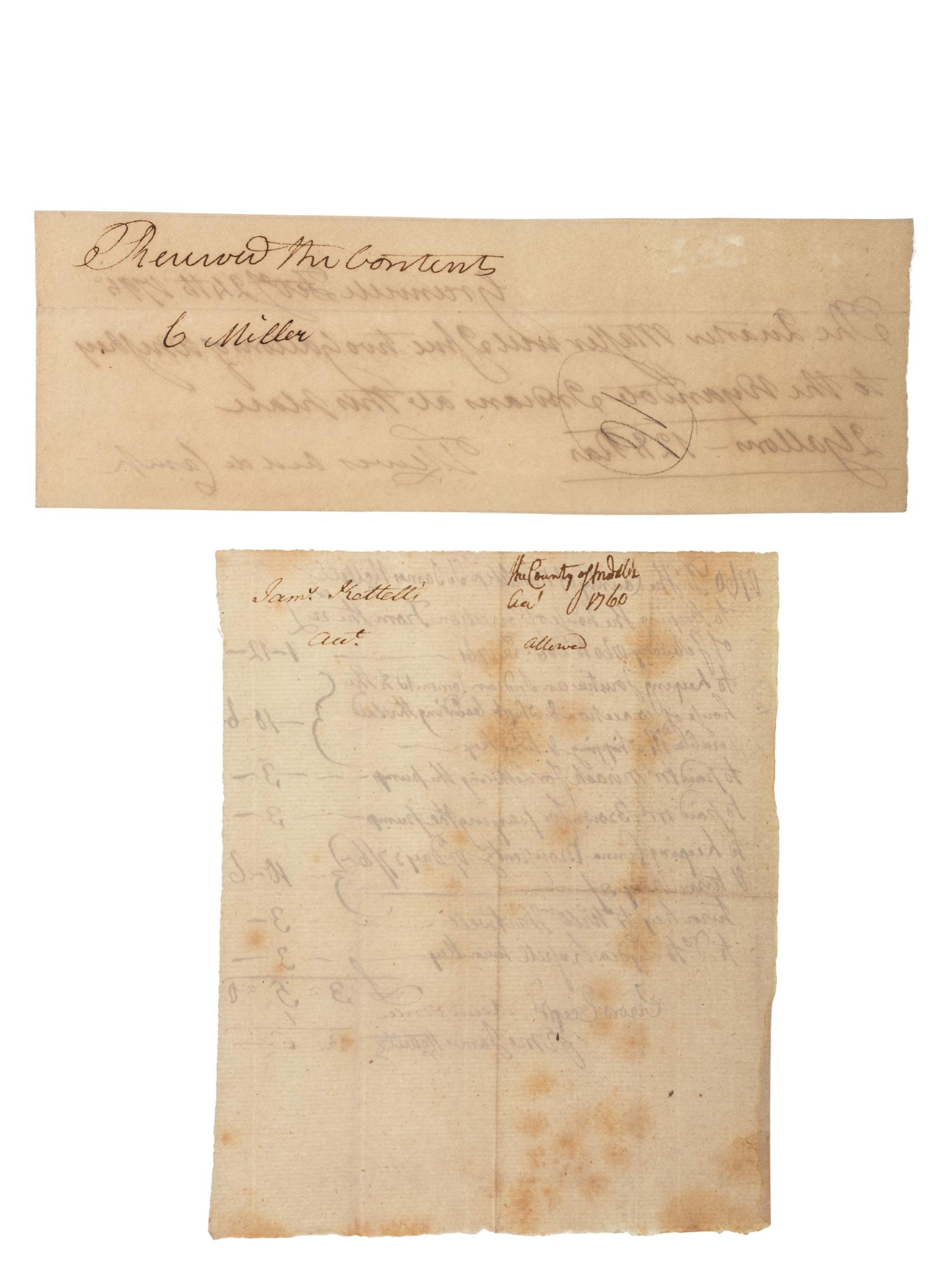 [NATIVE AMERICANS]. A group of 4 items related to Indian Department Finances.