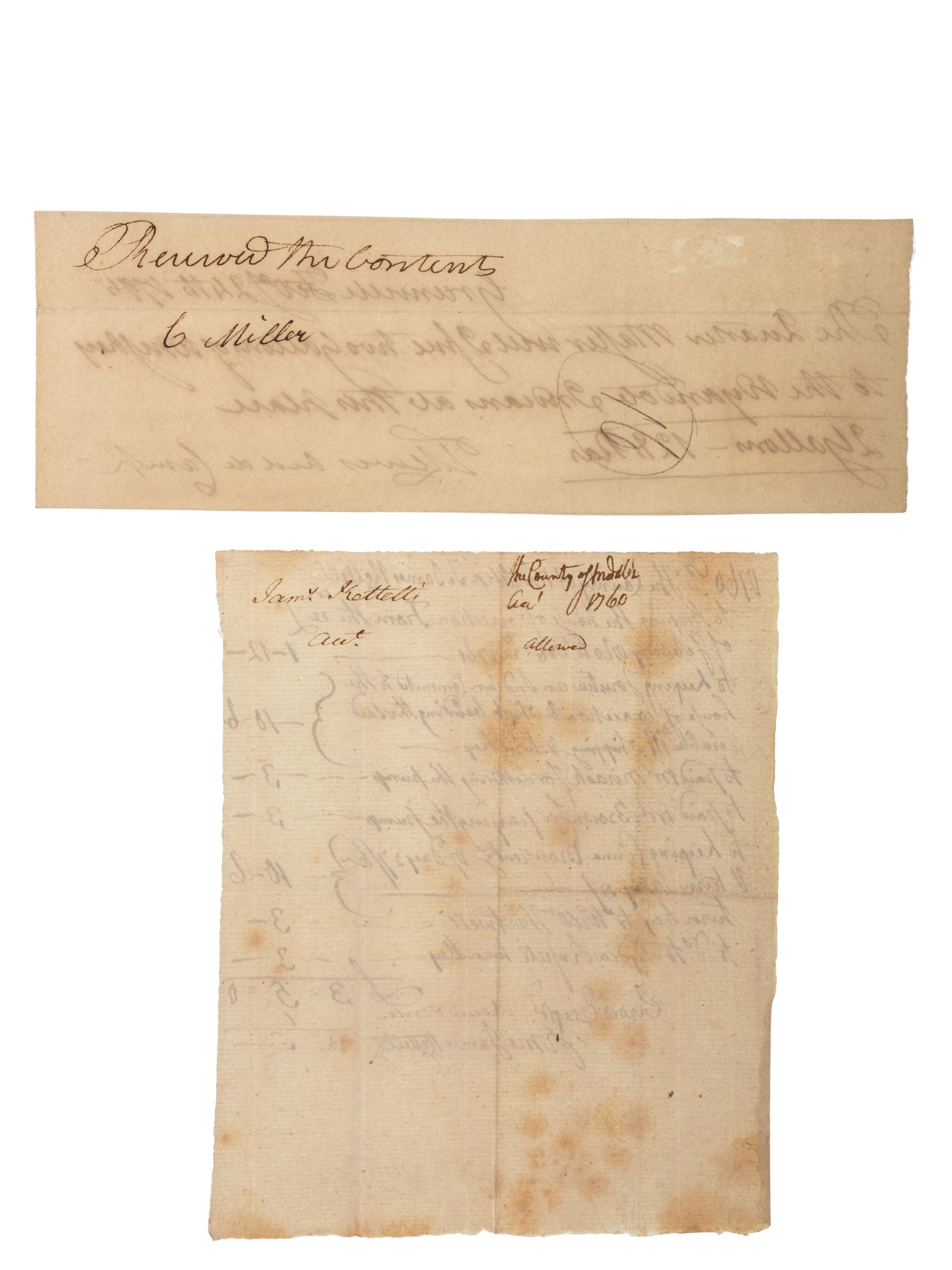 [NATIVE AMERICANS]. A group of 4 items related to Indian Department Finances.