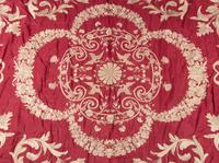 A Large Embroidered Silk Panel or Bed Cover