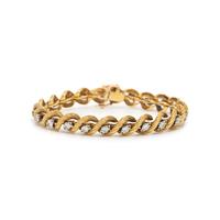YELLOW GOLD AND DIAMOND BRACELET