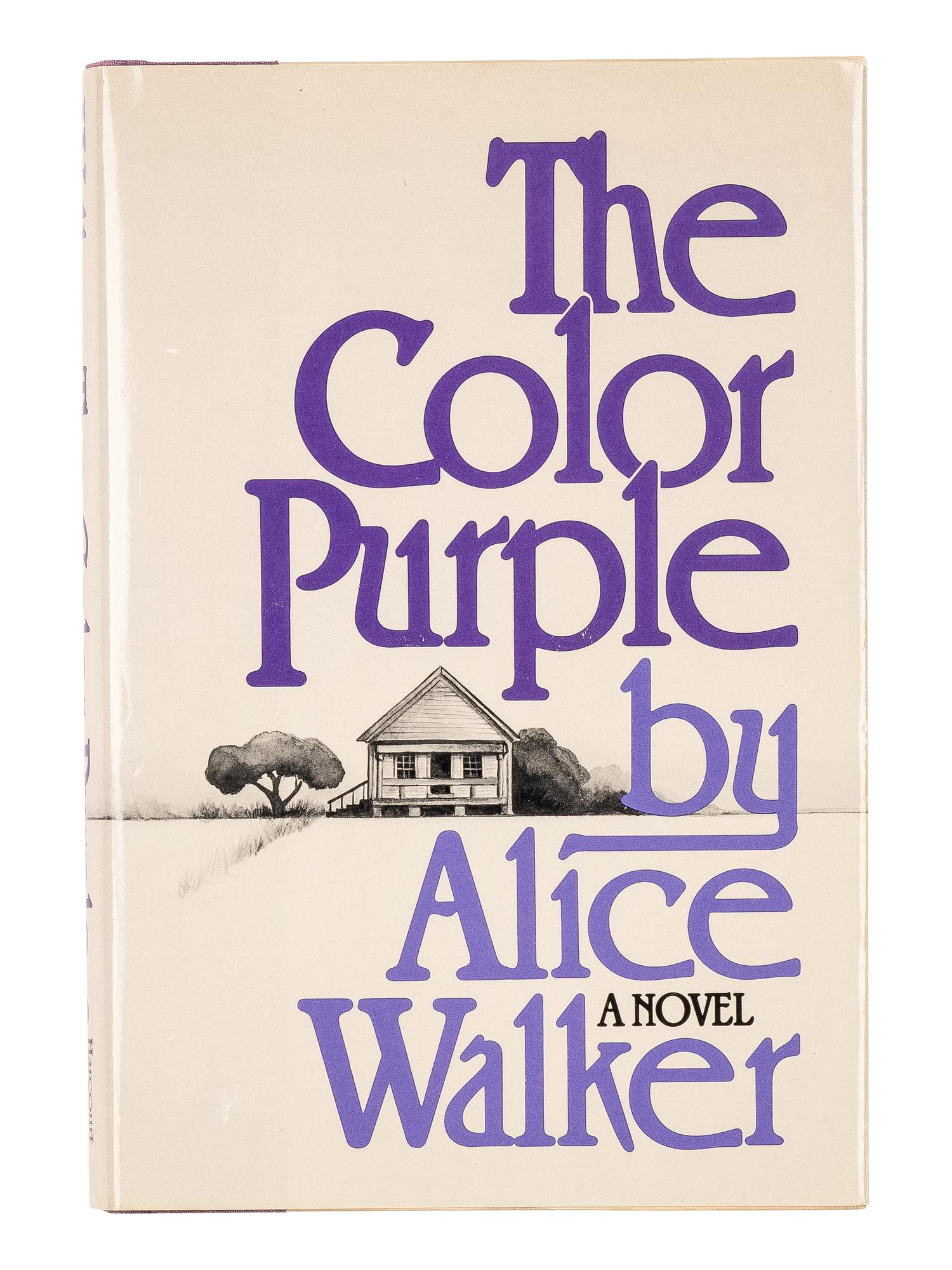 [AFRICAN AMERICANA]. WALKER, Alice (b. 1944). The Color Purple . New York and London: Harcourt Brace Jovanovich, 1982.