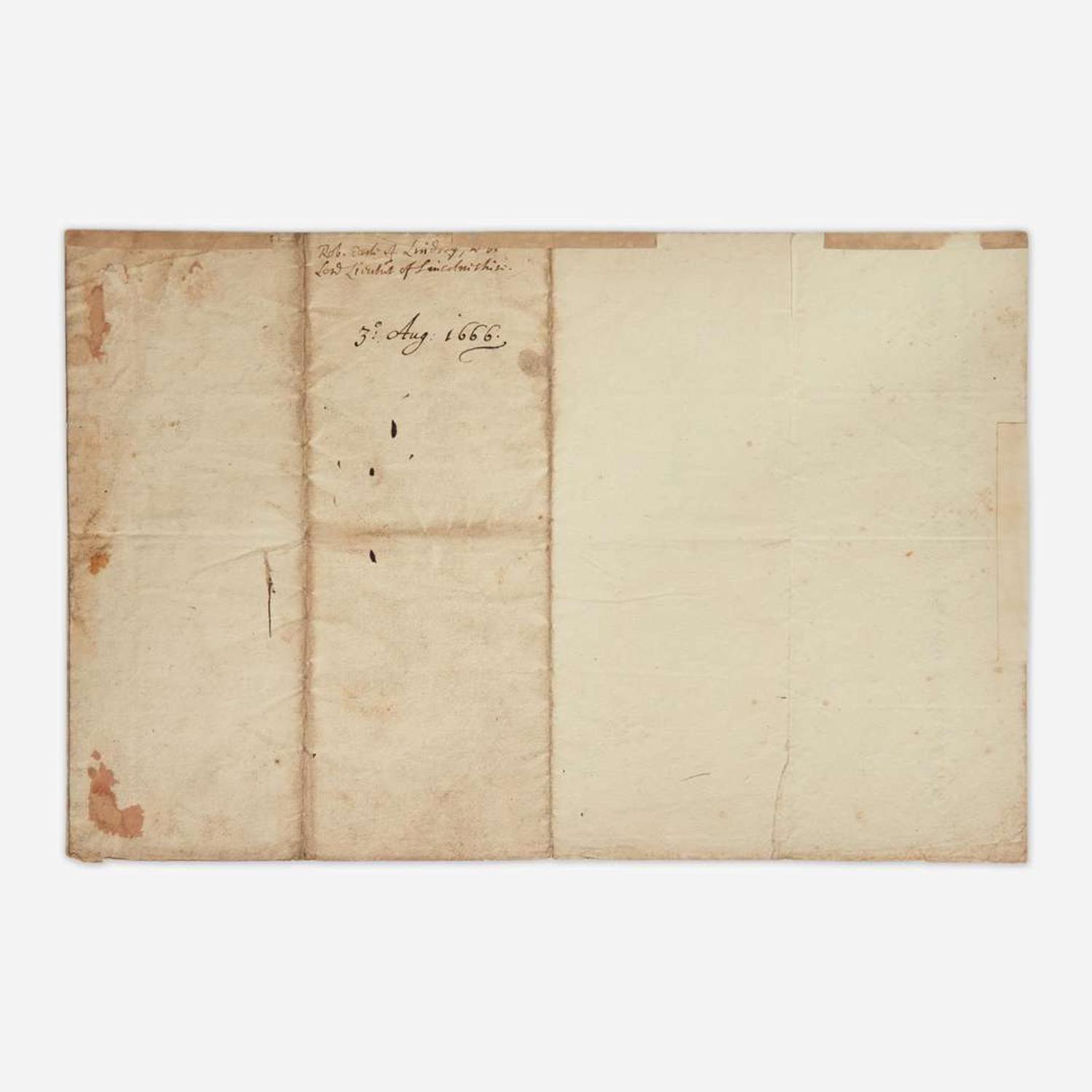 [Autographs & Manuscripts] Charles II Manuscript Letter, signed