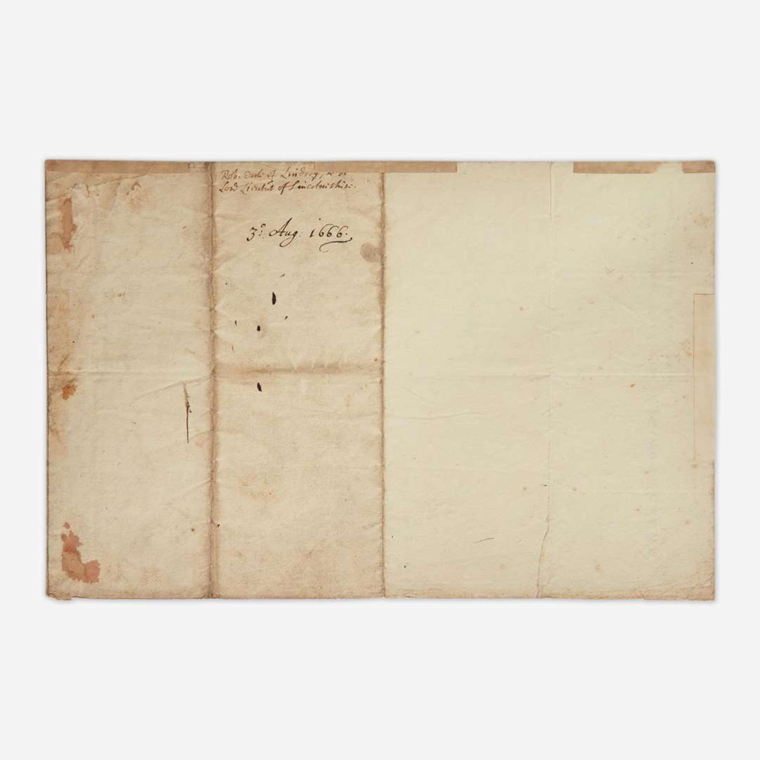 [Autographs & Manuscripts] Charles II Manuscript Letter, signed